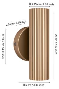 Eglo 902034 - Applique da parete PORTILLO 2xGU10/5W/230V dorata