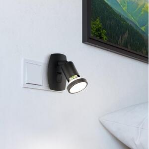Eglo 300911 - Lampada LED a spina PARRINI 1xGU10/4,5W/230V nera