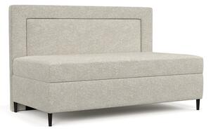 Letto singolo imbottito grigio e beige 100x200 cm Alba - Maison de Rêve