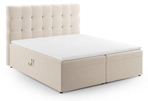 Letto boxspring beige con contenitore 180x200 cm Bali - Cosmopolitan Design