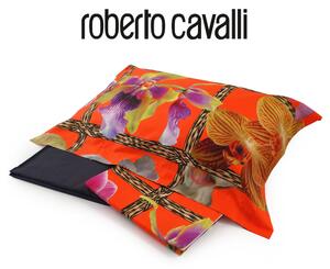 Completo lenzuolo matrimoniale ROBERTO CAVALLI articolo FOULARD CLET variante 01 arancio