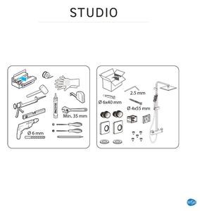 Colonna doccia Studio Sensea con rubinetto manuale