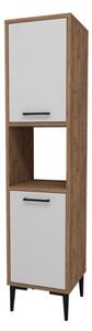 Colonna Multiuso Da Cucina 2 Ante E Vano Centrale 35x35x154 Adel Rovere E Bianco