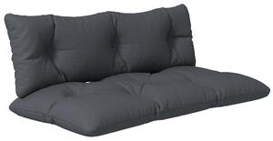 Outsunny Set 2 Cuscini da Giardino per Divani e Pallet in Poliestere con Imbottitura Spessa, Grigio Carbone