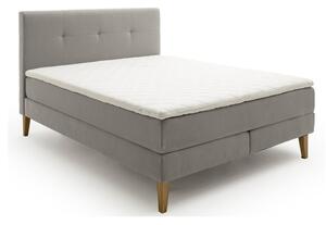 Letto boxspring grigio chiaro 160x200 cm Stockholm - Meise Möbel