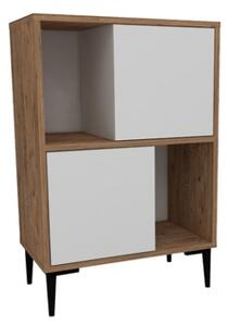 Mobile Da Cucina Multiuso Dispensa 60x35x90 Nikla Rovere E Bianco