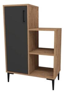 Mobile Da Cucina Multiuso Con Anta E Vani A Giorno Tea Rovere E Antracite