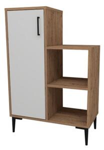 Mobile Da Cucina Multiuso Con Anta E Vani A Giorno Tea Rovere E Bianco