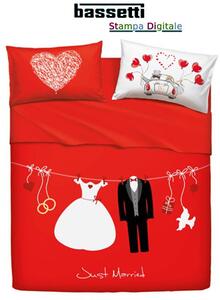 Completo letto MATRIMONIALE Bassetti Home innovation LOVE IS A COUPLE