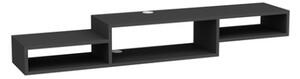 Mobile TV Sospeso 155x30x23 Con Vani A Giorno Lorenza Antracite