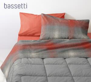Completo letto MATRIMONIALE Bassetti EXTRA Art. 39800 variante ASTRATTO Grigio corallo