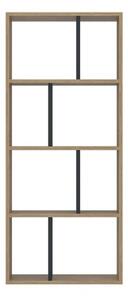 Libreria Moderna 60x25x140 Tuco Rovere Chiaro E Antracite