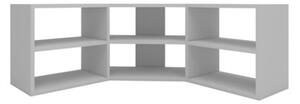 Mobile TV Ad Angolo Design Moderno Con Vani A Giorno Donna Bianco
