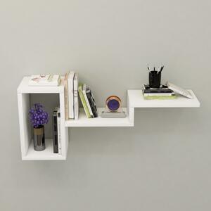 Mensola Sospesa Design Moderno 78x20x33 Berry Bianca