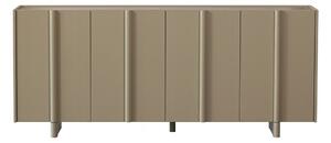 Cassettiera bassa beige in legno di pino 200x85 cm Basu - WOOOD