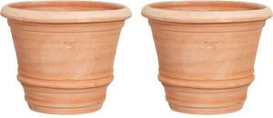 Set 2 vasi in Terracotta 100% Made in Italy interamente Lavorati a Mano