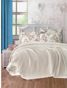 Copriletto in cotone crema 220x240 cm Waffle - Mila Home