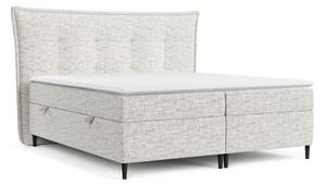 Letto boxspring grigio chiaro con contenitore 140x200 cm Sinai - Maison de Rêve