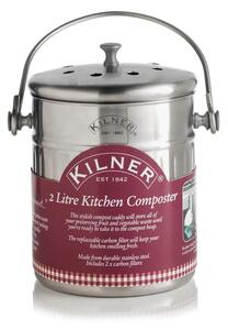 Contenitore per rifiuti compostabili argento 2 l - Kilner