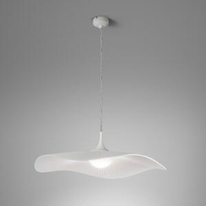 Bover Lampada LED a sospensione Mediterránia, bianco, Ø 52 cm, tessuto