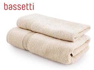 SET asciugamano 1+1 Bassetti stock Art. 9255341 variante 1609 beige