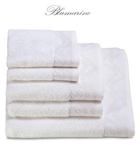 Set da 5 asciugamani in spugna di cotone idrofilo Blumarine articolo CRYSTELLE variante BIANCO