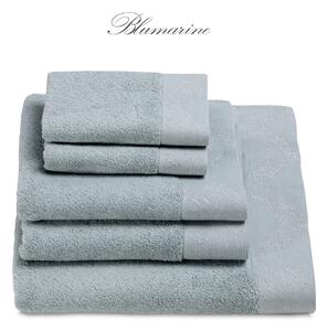 Set da 5 asciugamani in spugna di cotone idrofilo Blumarine articolo CRYSTELLE variante ACQUAMARINA