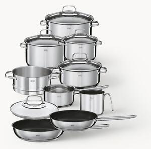 Set 10 pentole in acciaio inox Elegance