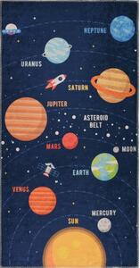 Tappeto per bambini 80x150 cm Solar System - Vitaus