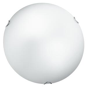 Plafoniera classico Oblo bianco, in vetro, D. 30 cm 2 luci FAN EUROPE