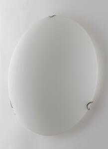 Plafoniera classico Oblo bianco, in vetro, D. 30 cm 2 luci FAN EUROPE