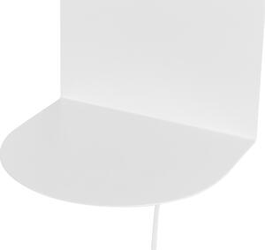 Lampada da parete in acciaio bianco con paralume rotondo in vetro con interruttore On/Off Soggiorno moderno industriale Camera da letto Beliani
