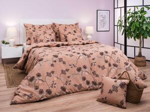 Set di lenzuola in flanella leggera color marrone chiaro, dimensioni 140x200 cm e 70x90 cm