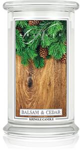 Kringle Candle Classic Balsam & Cedar candela profumata 623 g