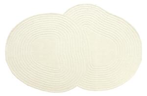Tappeto organico 100% lana lavorato a mano - 160 x 230 cm - Avorio - 2100g/mq - VELIMA