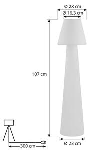 Lucande Gauri lampada da terrazza, IP65, 110 cm