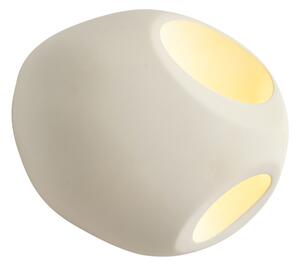 Lampada da parete Japandi crema rotonda 28 cm - Pietra