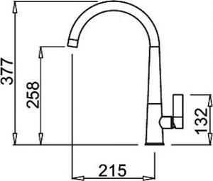 ELLECI Rubinetto Cucina Miscelatore Monocomando in Granitek colore Nero 40 - Athena