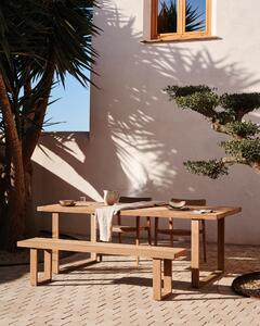 Tavolo Canadell 100% outdoor in legno massiccio di teak riciclato 220 x 100 cm