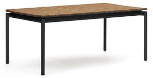 Tavolo da esterno allungabile Canyelles polipropilene, alluminio nero opaco 180(240)x100cm