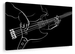 Quadro su tela – Linee musicali del basso