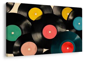 Quadro su tela – Vinili retrò musicali