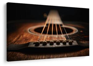 Quadro su tela – Chitarra acustica in dettaglio