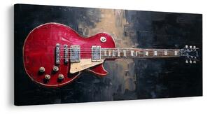Quadro su tela – Chitarra elettrica rossa