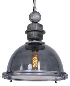 Steinhauer - lampada a sospensione - Bikkel - trasparente - vetro metallo - Ø 45cm - E27 - 1452GR