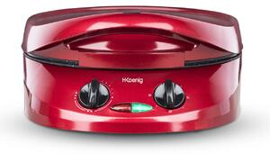 HKoeNIG Express Pie Maker - TRT180 - Pizza Oven - Multifunction Multicooker - Temperature up to 210°C - Red - 1800W
