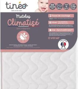 Materasso per culla Tineo 515400, antibatterico, resistente alla muffa, beige, 60x120cm
