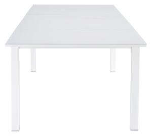 Tavolo da giardino allungabile Odyssea NATERIAL in alluminio con piano in vetro bianco per 8 persone 180/240x100cm