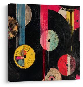 Quadro su tela – Fantasia di dischi in vinile