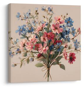 Quadro su tela – Delicata composizione floreale